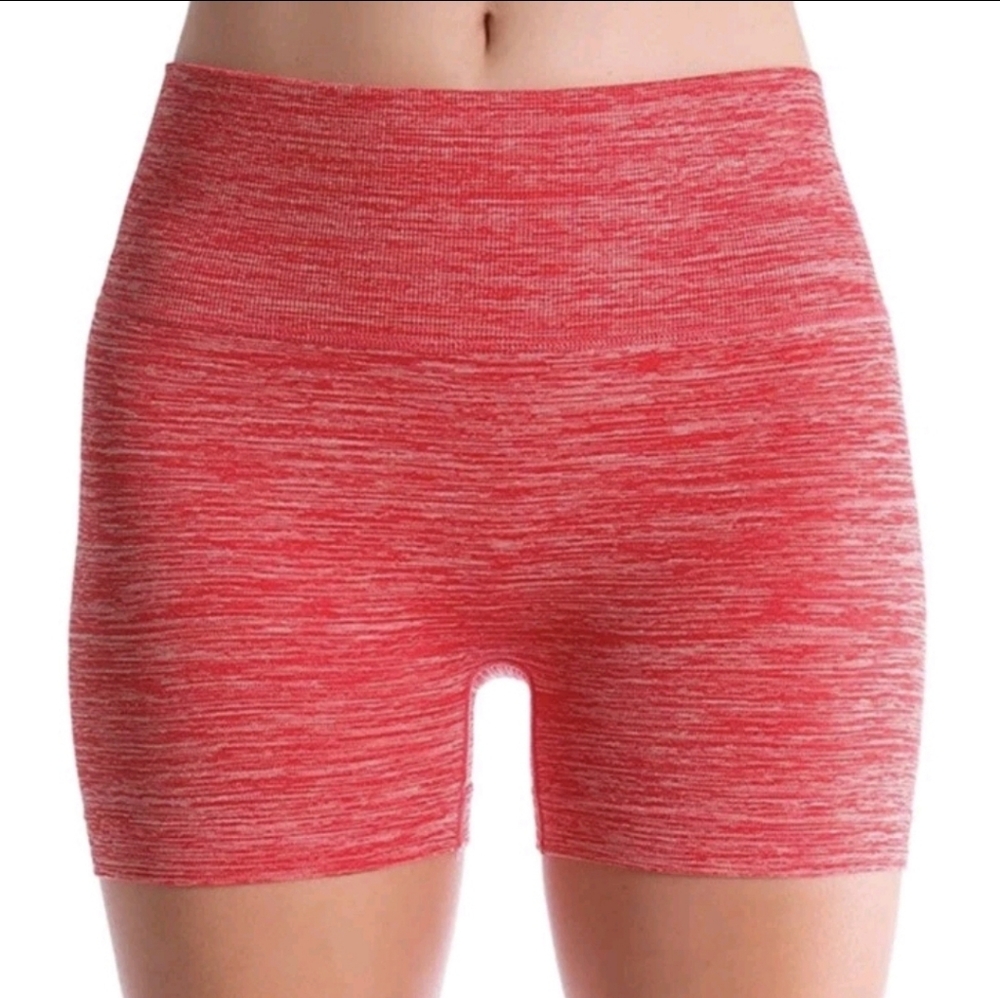 Homma Seamless Red Heather Athletic Shorts